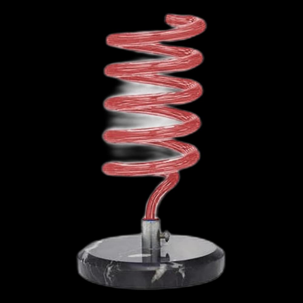 ***Hair Dryer Holder - Table Mount - Red Spiral