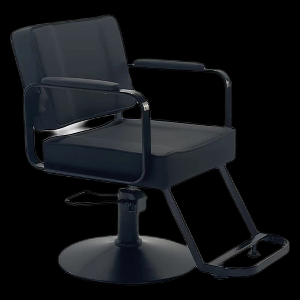 FALCON Styling Chair - Black with Footrest