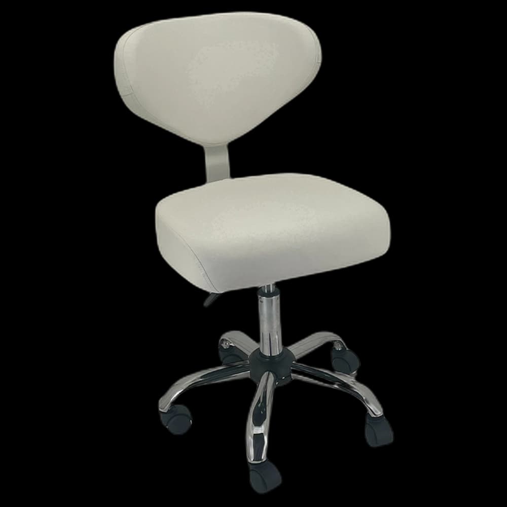 FLIGHT Stool  (Curve Back) - White