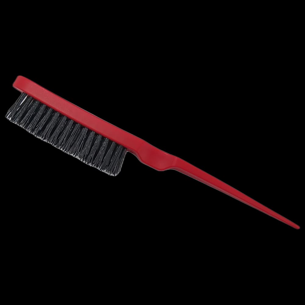 Teasing Tail Brush - Red with Nylon Bristles