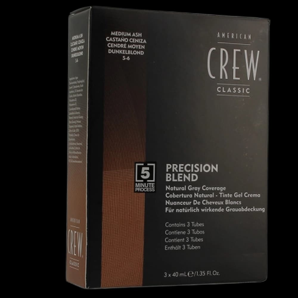American Crew Precision Blend Medium Ash 5-6 - 3x40ml