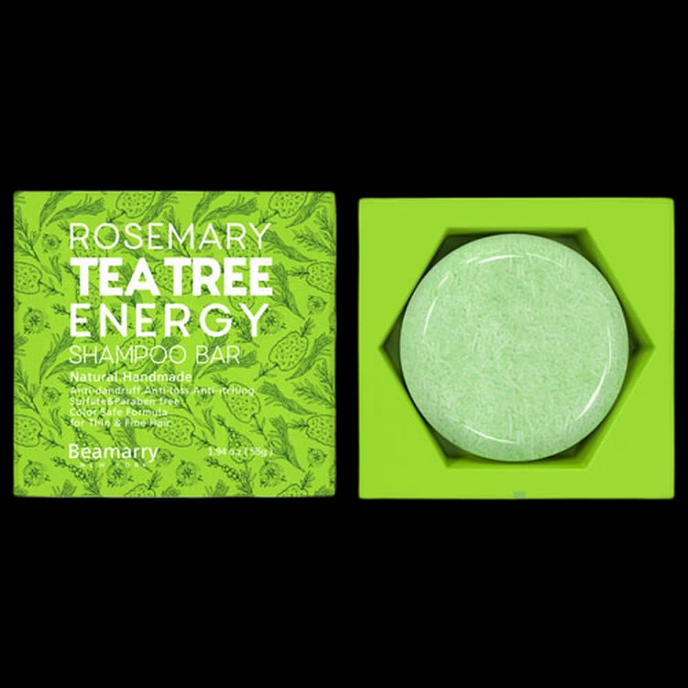 ***BEAMARRY Rosemary Tea Tree Energy Shampoo Bar 55g