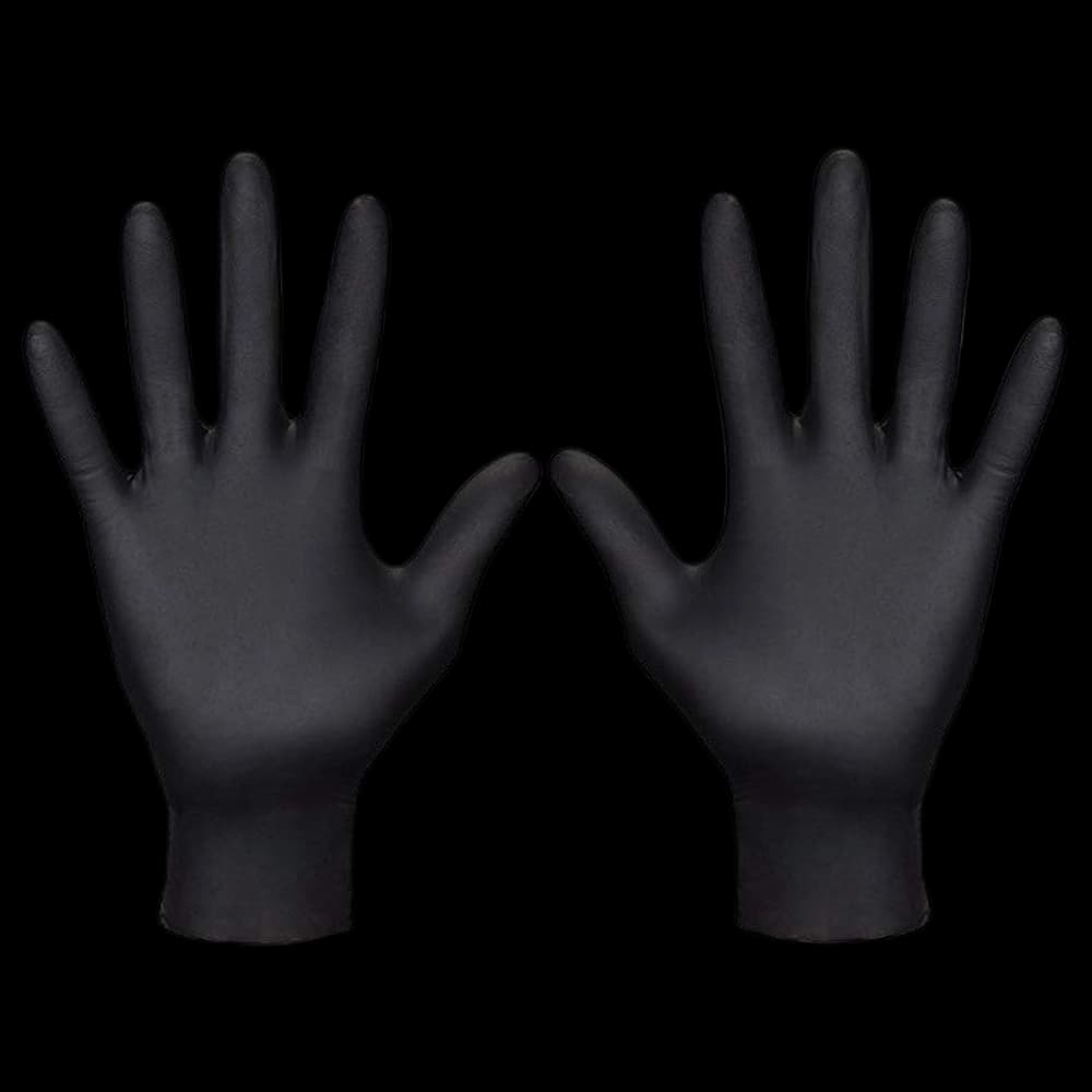 Nitrile Gloves - Black - (Small) 100's