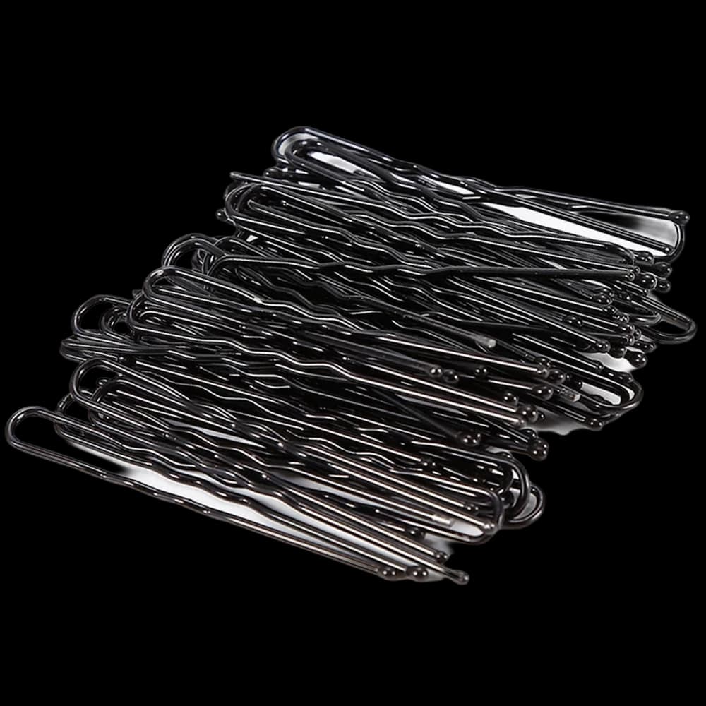 Salon Fresh Hair Setting Pins Wavy 45mm - Black - 250gm Tub