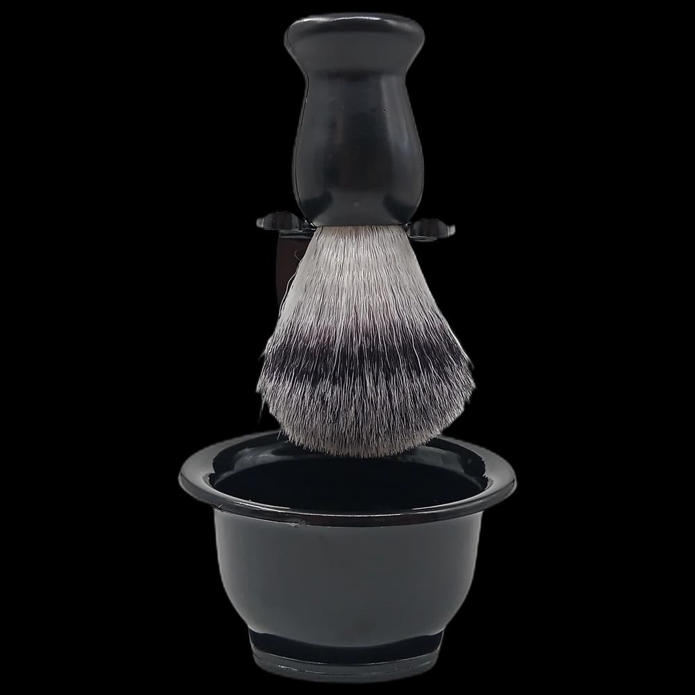 Shaving Brush with Bowl and Stand