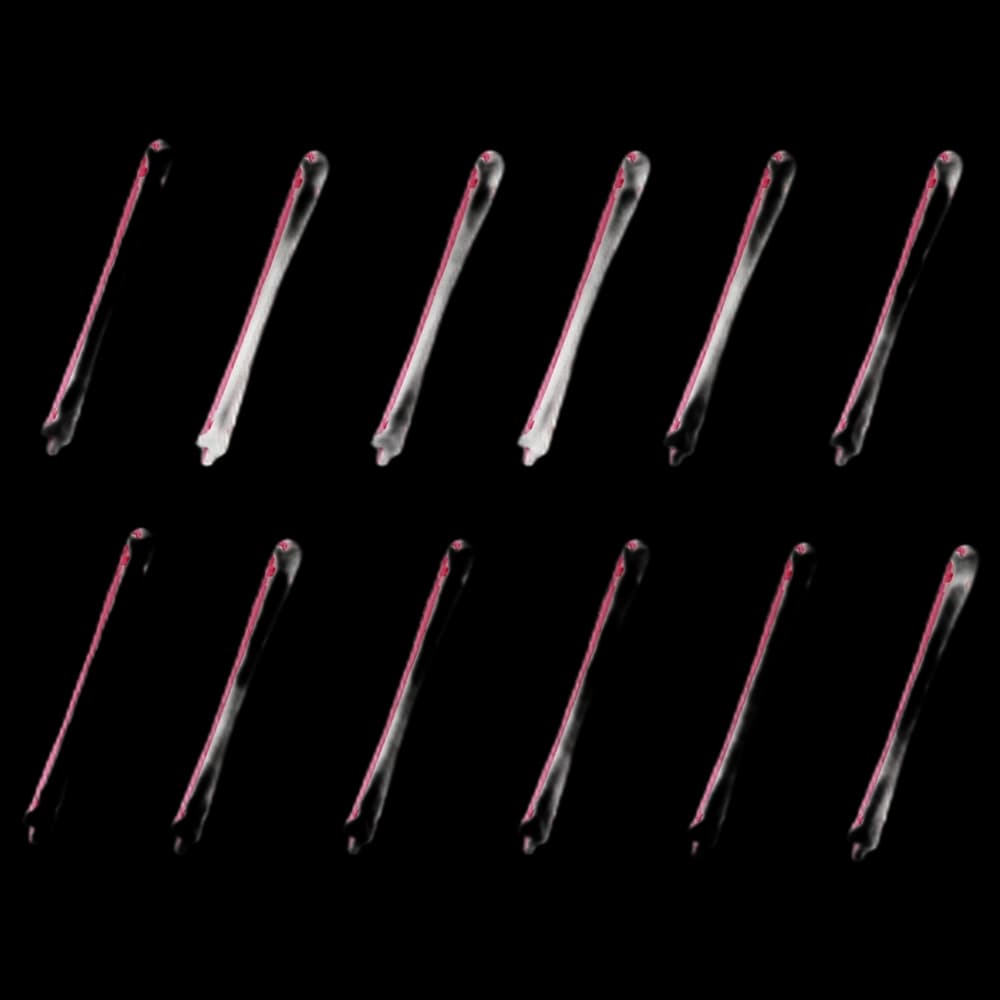 *Perm Rod - Two Tone  7mm -12's (Pink/White)(PC 94822)
