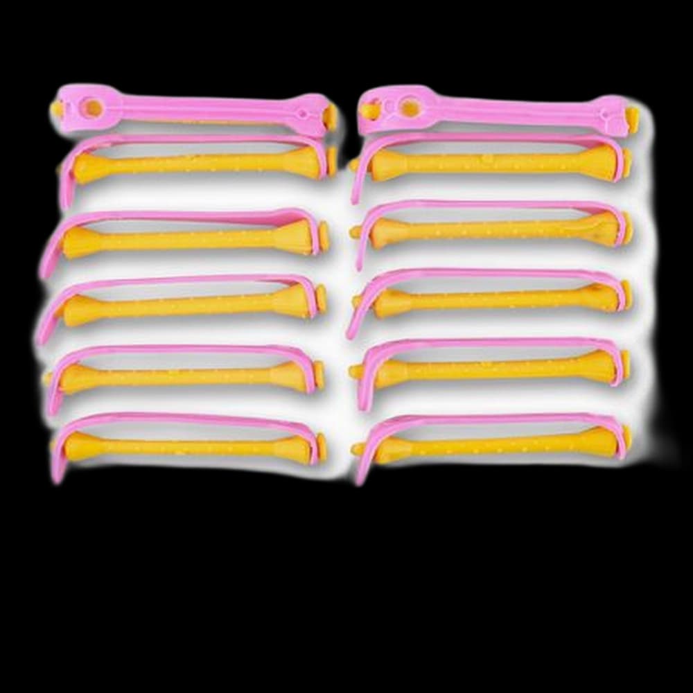 *Perm Rod - Two Tone  8mm -12's (Pink/Yellow)(PC 94222)