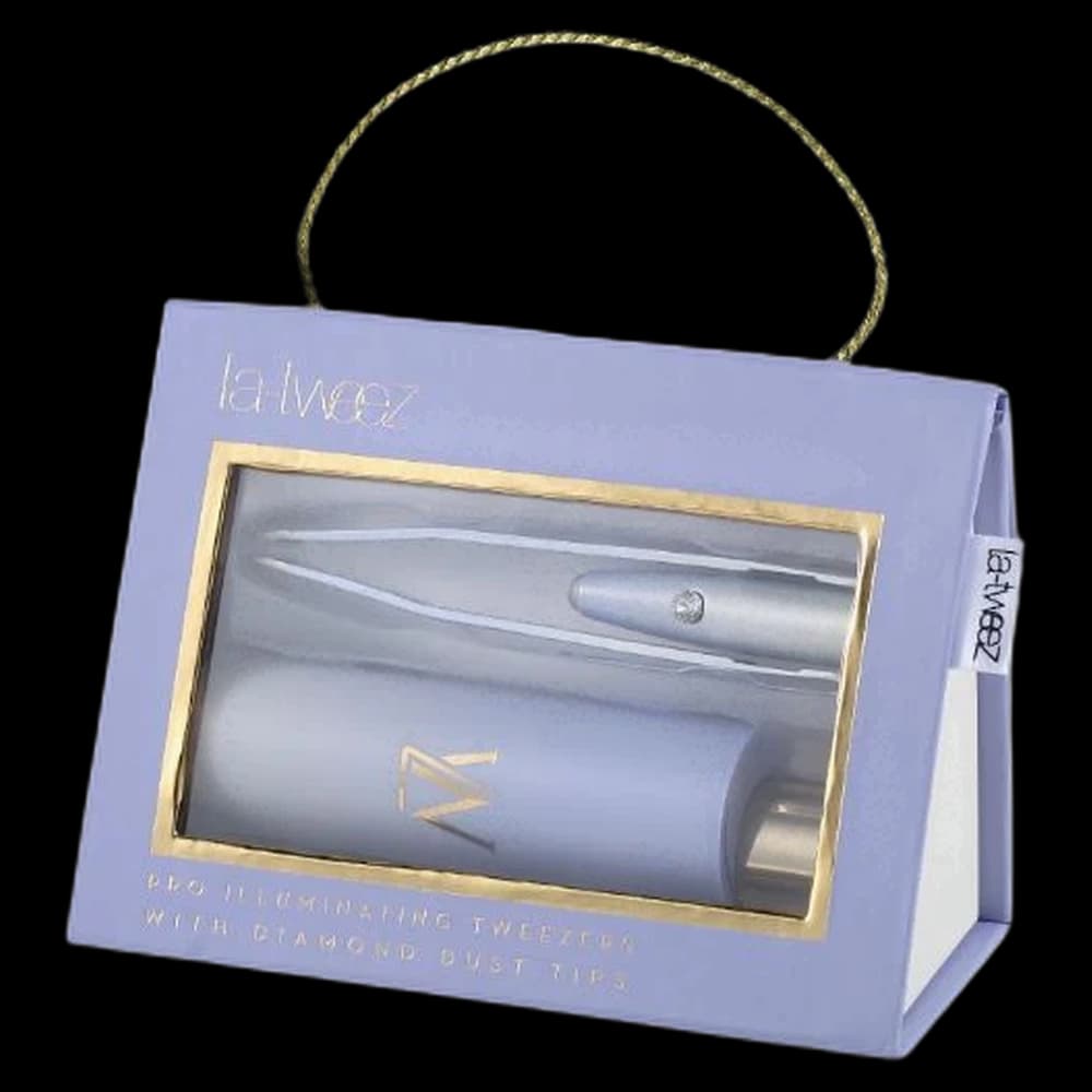 *La - Tweez - Pro Illuminating Tweezers - Blue Ombre & Carry