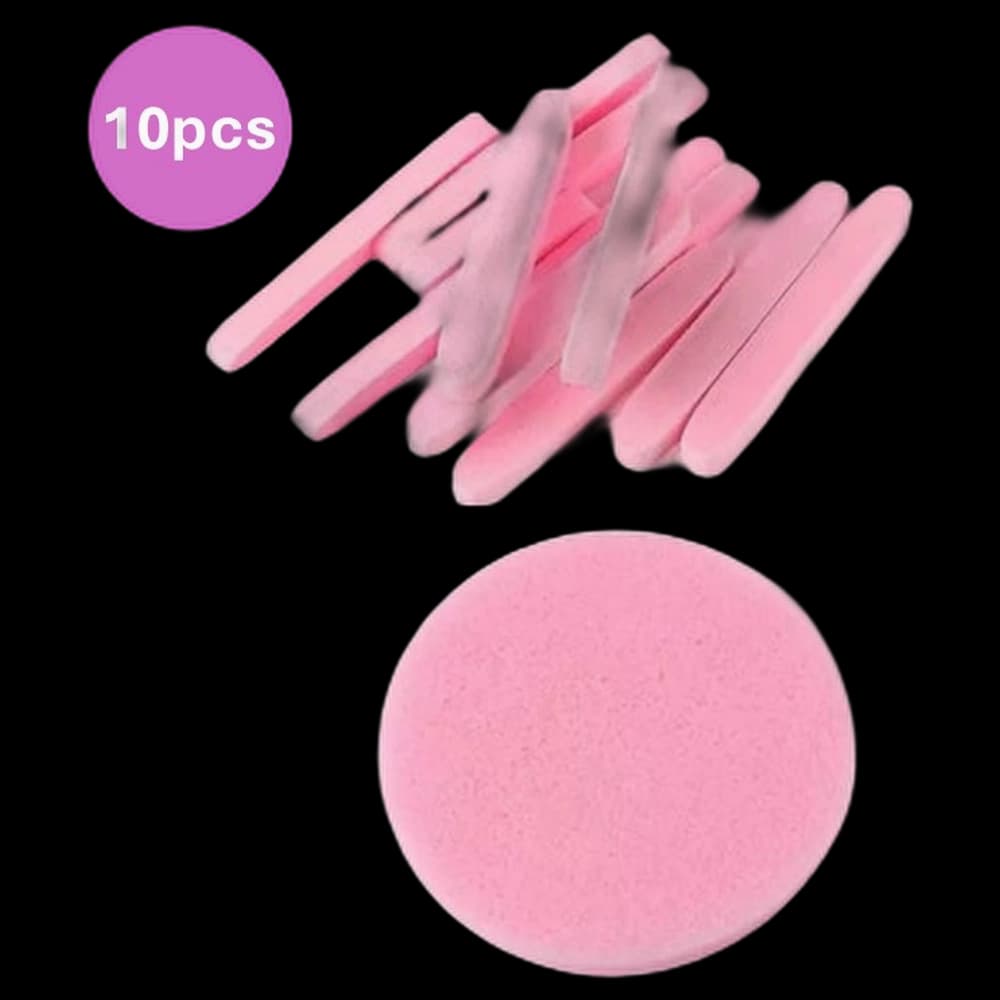 Facial Sponges Pk10 Ultra Thick - 87mm x13mm - Pink