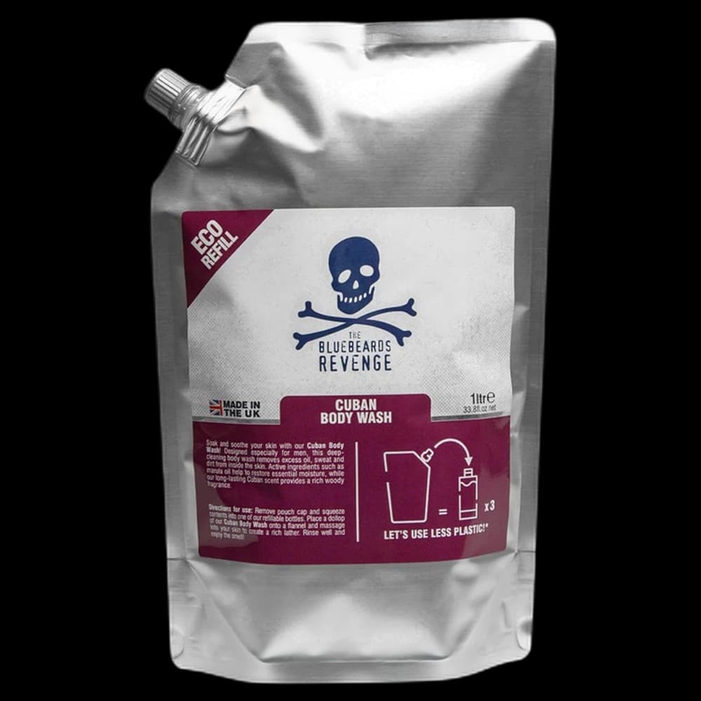 ***Bluebeards Revenge - Cuban Body Wash Refill Pouch 1L