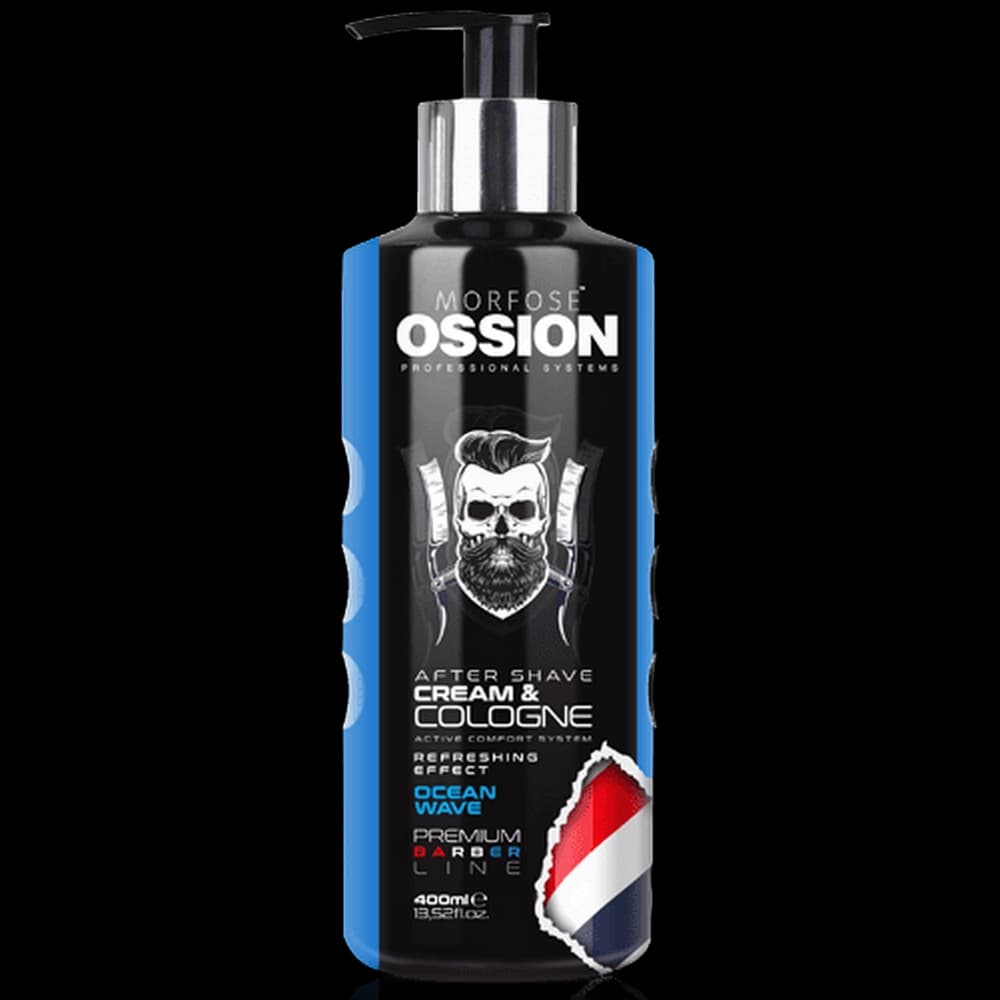 OSSION Premium Barber Aftershave Cream Cologne Ocean 400ml