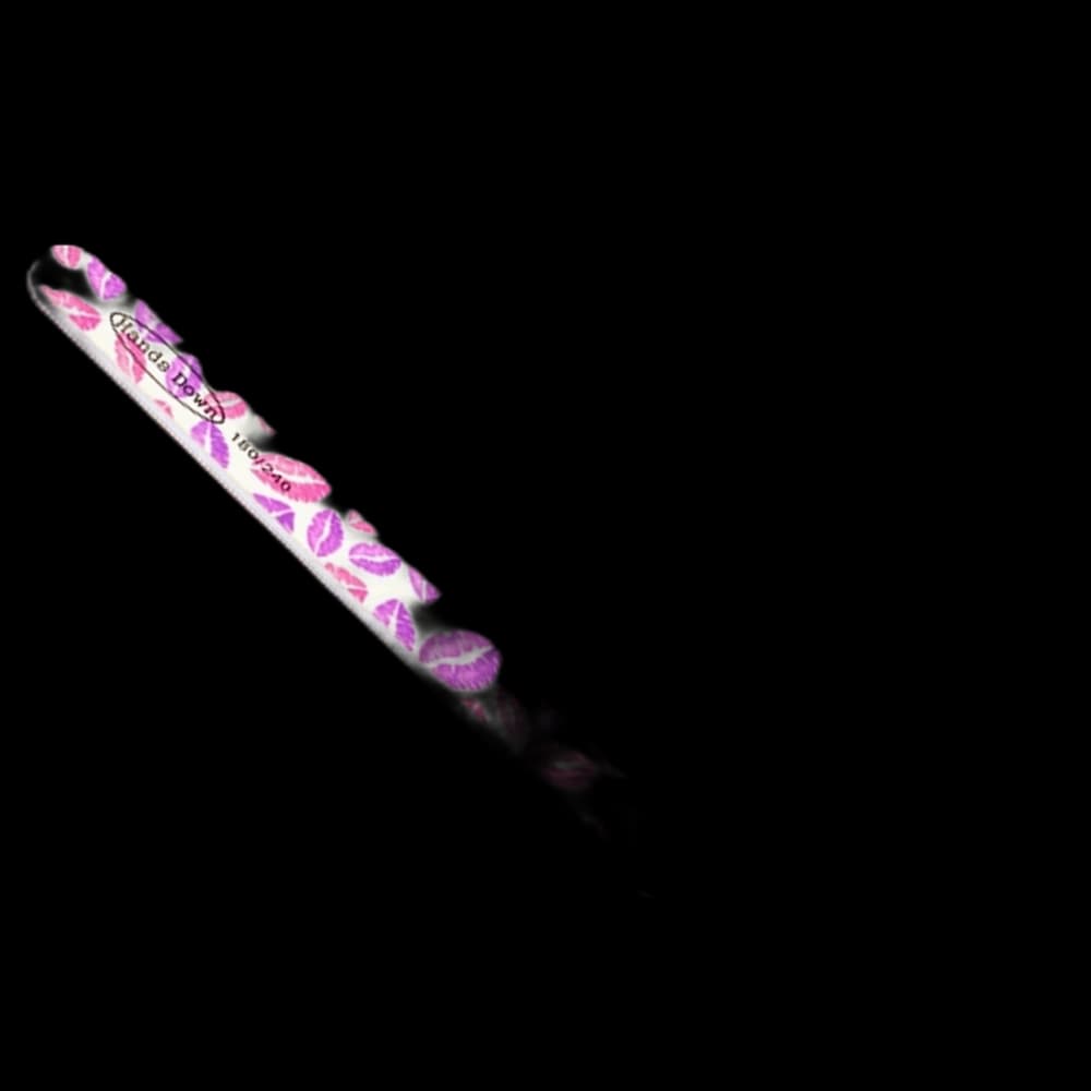 ***Hands Down Nail File Printed Kisses 180/240