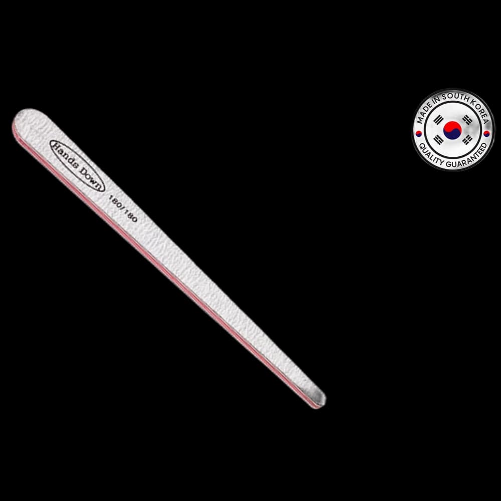 ***Hands Down Nail File Grey Zebra Tapered 180/180
