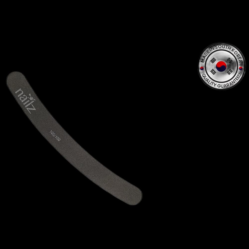 NAILZ Nail File - Banana Black 100/100 [Korean]