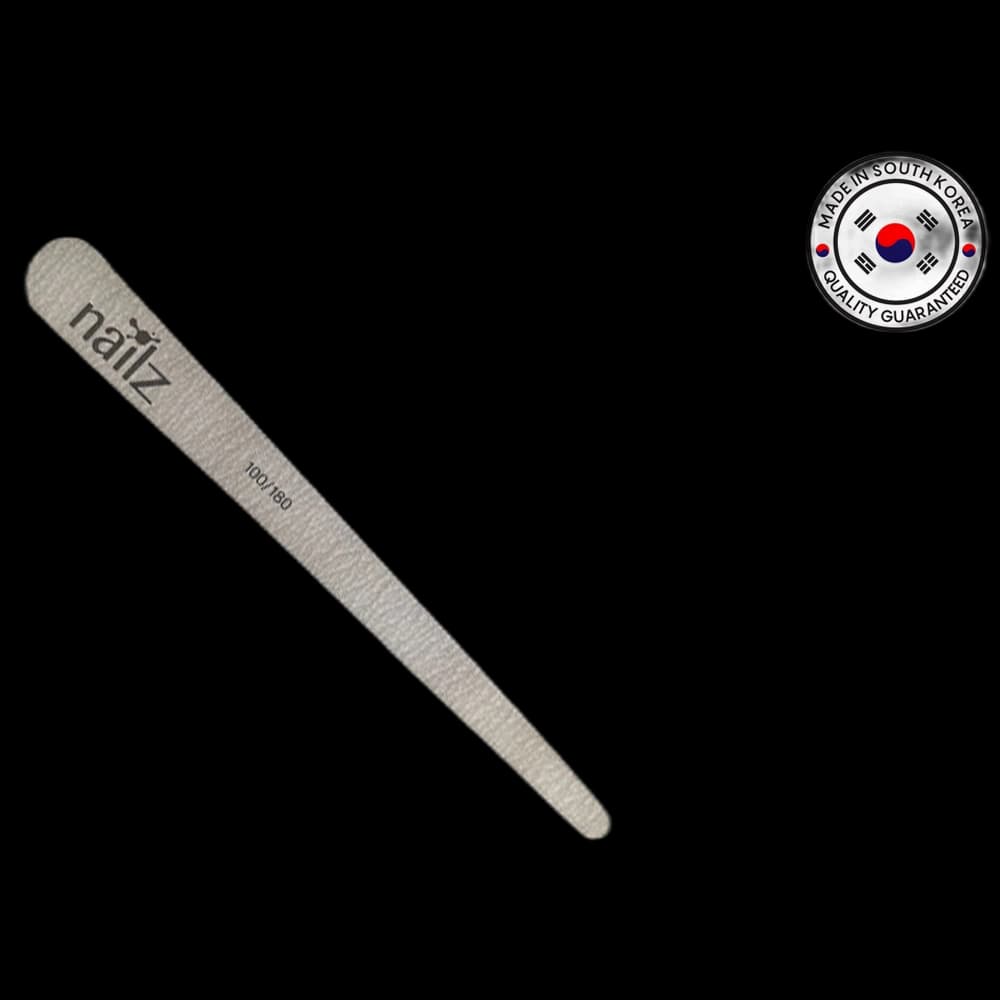 NAILZ Nail File - Teardrop Grey 100/180 [Korean]