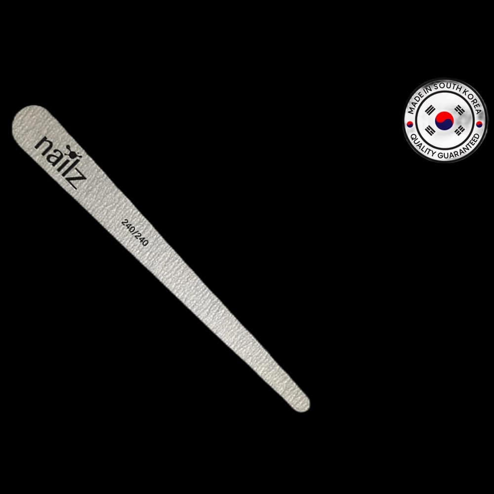 NAILZ Nail File - Teardrop Grey 240/240 [Korean]
