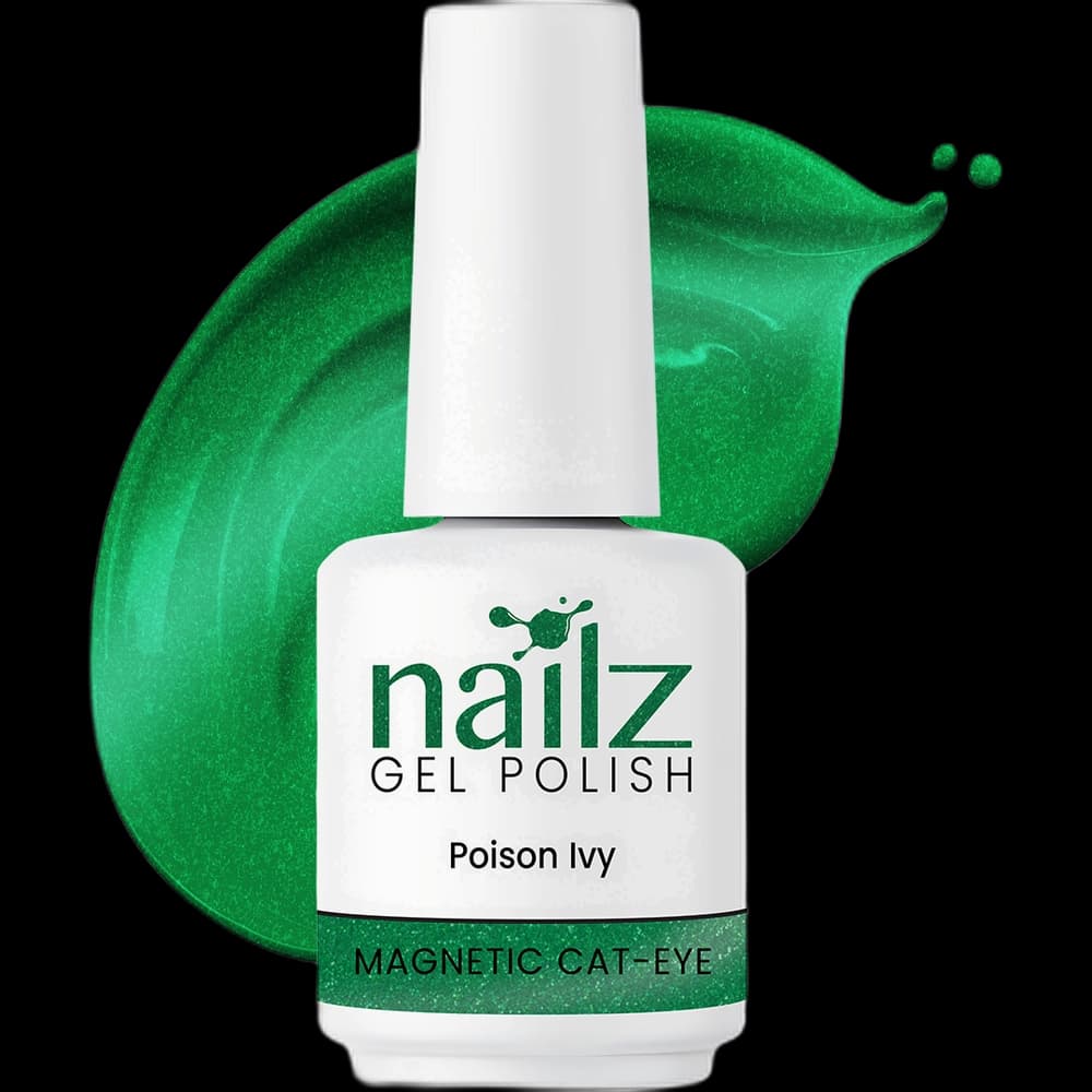 NAILZ Gel Polish 15ml Magnetic Cat Eye- Poison Ivy