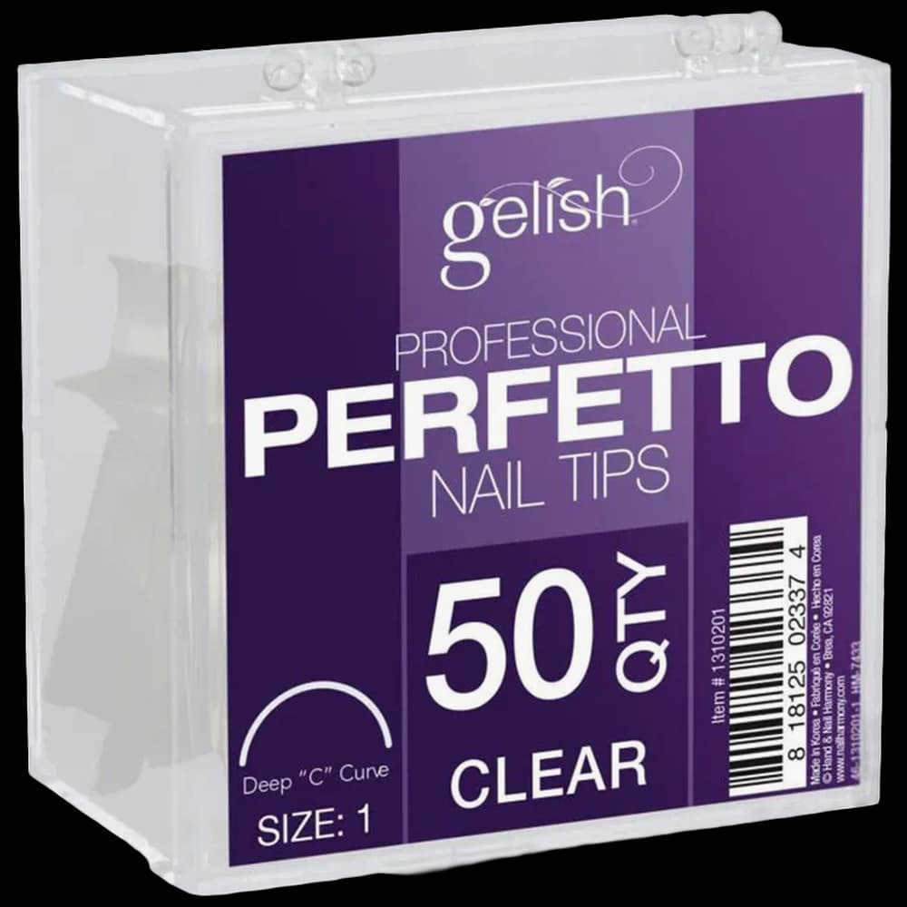 ***Perfetto Tips Clear Size 5 50pk - Gelish