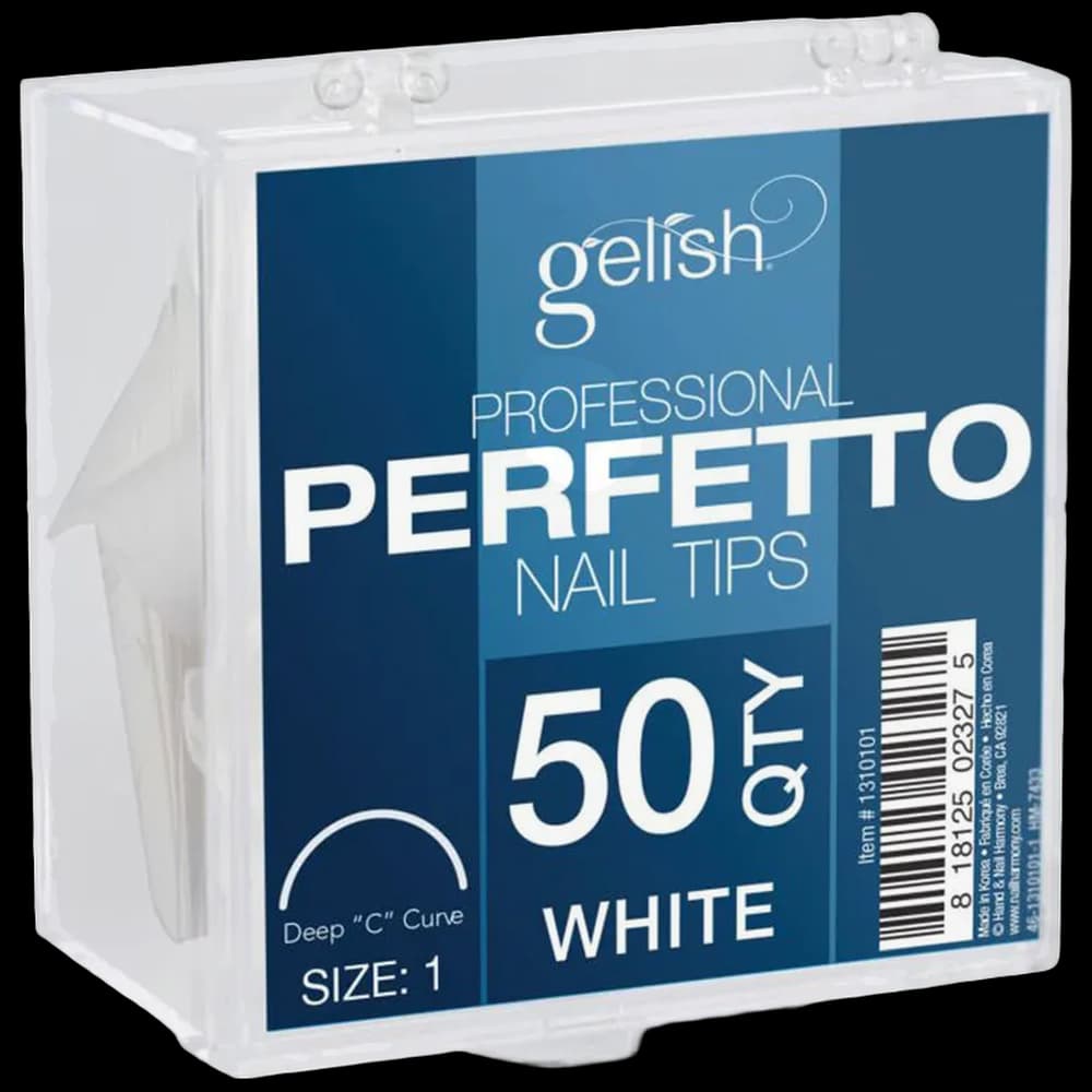 ***Perfetto Tips White Size 9 50pk - Gelish