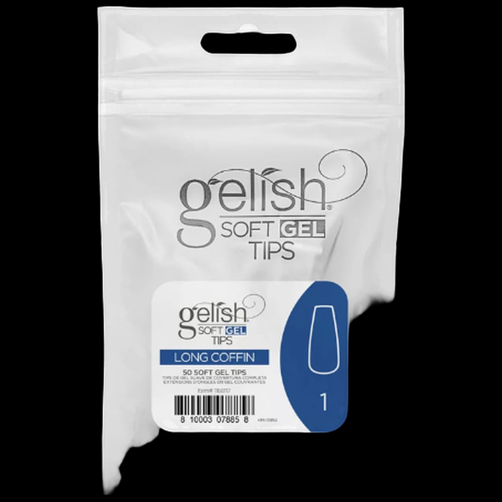 Soft Gel Tips - Long Coffin 1 50pk Refill - Gelish