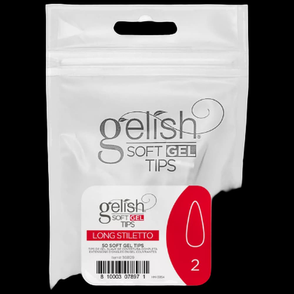 Soft Gel Tips - Long Stiletto 2 50pk Refill - Gelish