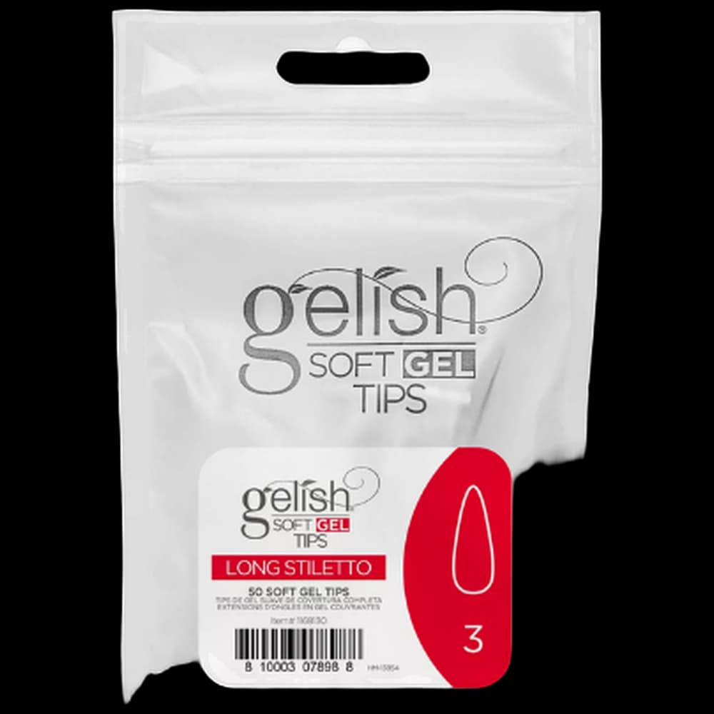 Soft Gel Tips - Long Stiletto 3 50pk Refill - Gelish