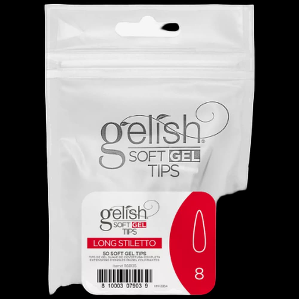 Soft Gel Tips - Long Stiletto 8 50pk Refill - Gelish