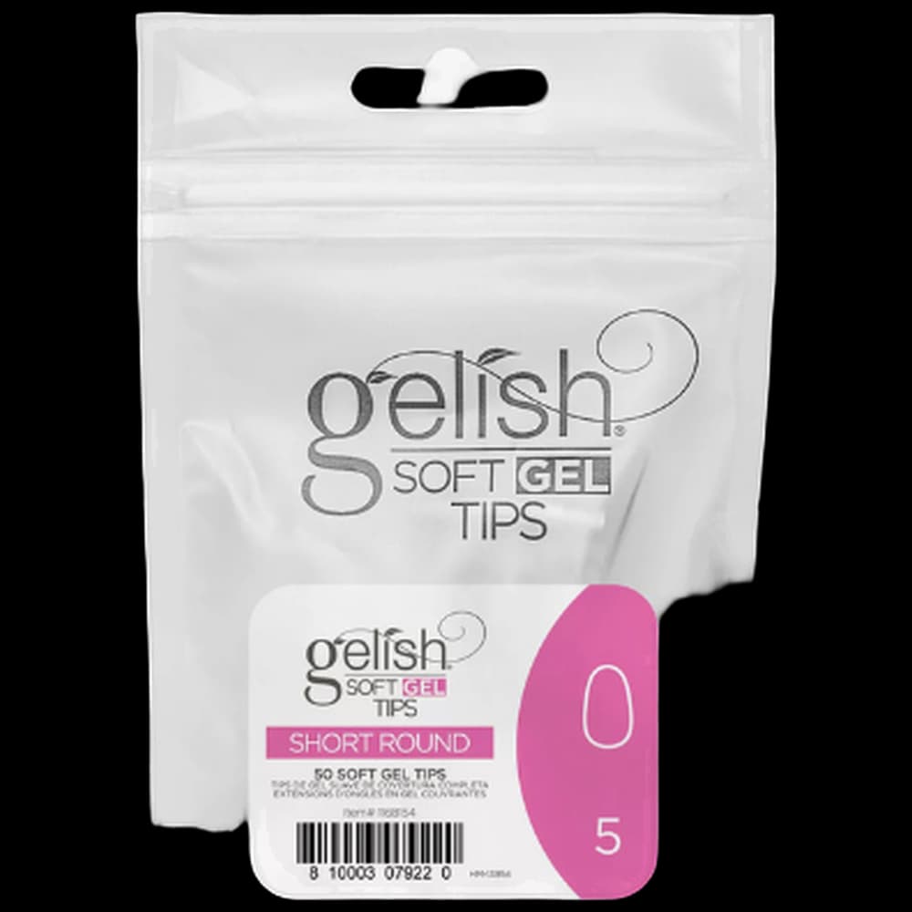 Soft Gel Tips - Short Round 5 50pk Refill - Gelish