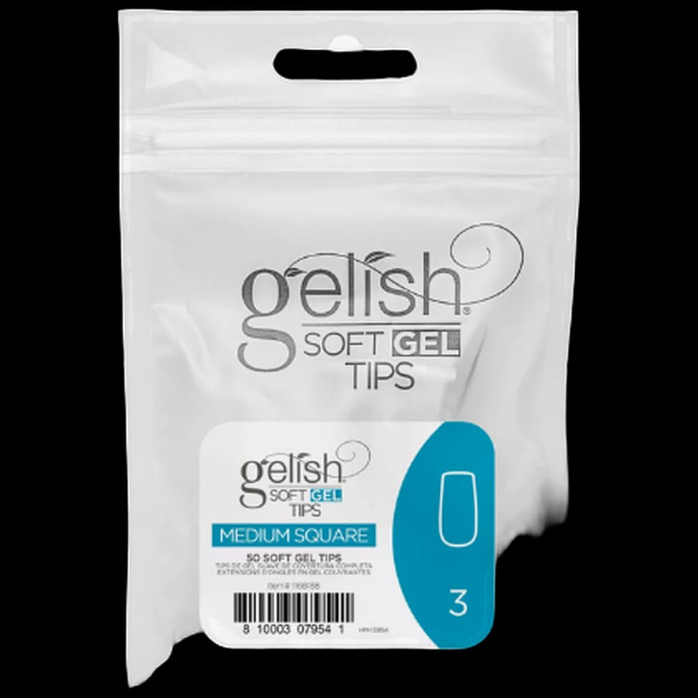 Soft Gel Tips - Square Medium 3 50pk Refill - Gelish