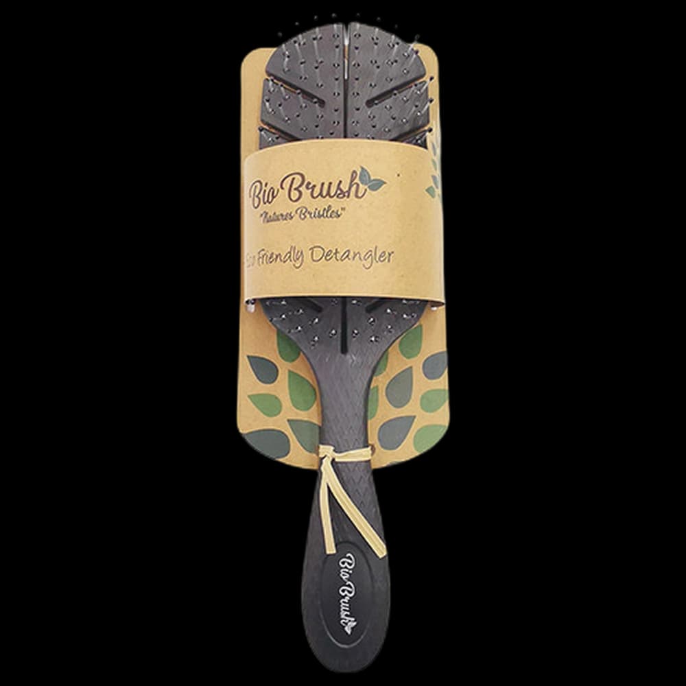 Bio Brush Eco Friendly Detangler - Leaf Shape - Black