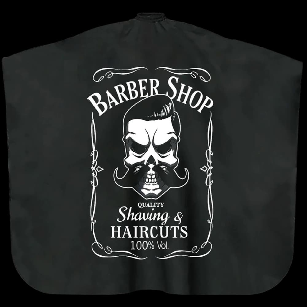 Cutting Cape Barber - Barber Shop with Skull