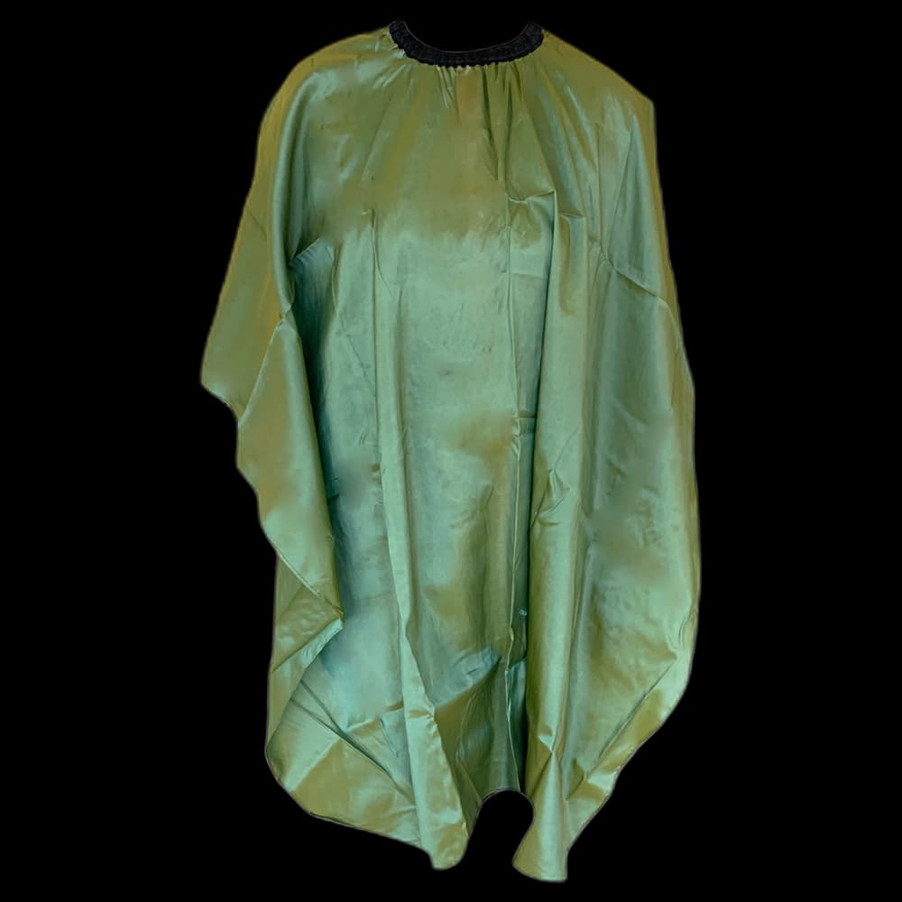 ***Cutting Cape - Satin-Green Ass with Slide Clip(CP80339)