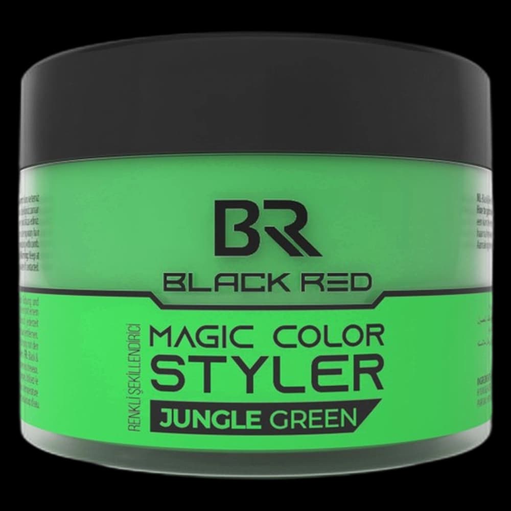 ***BLACKRED Magic Color Styler Wax - Jungle Green 100ml