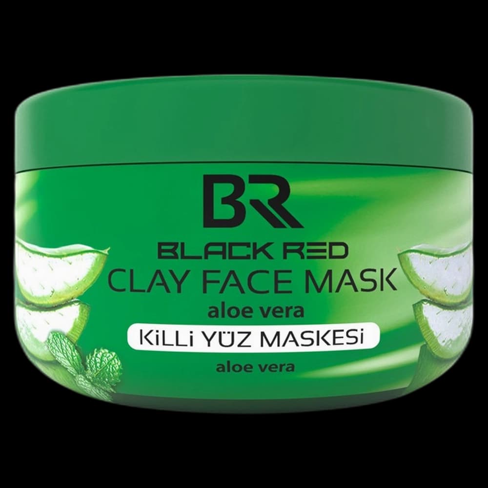 ***BLACKRED Clay Face Mask - Aloevera 400g