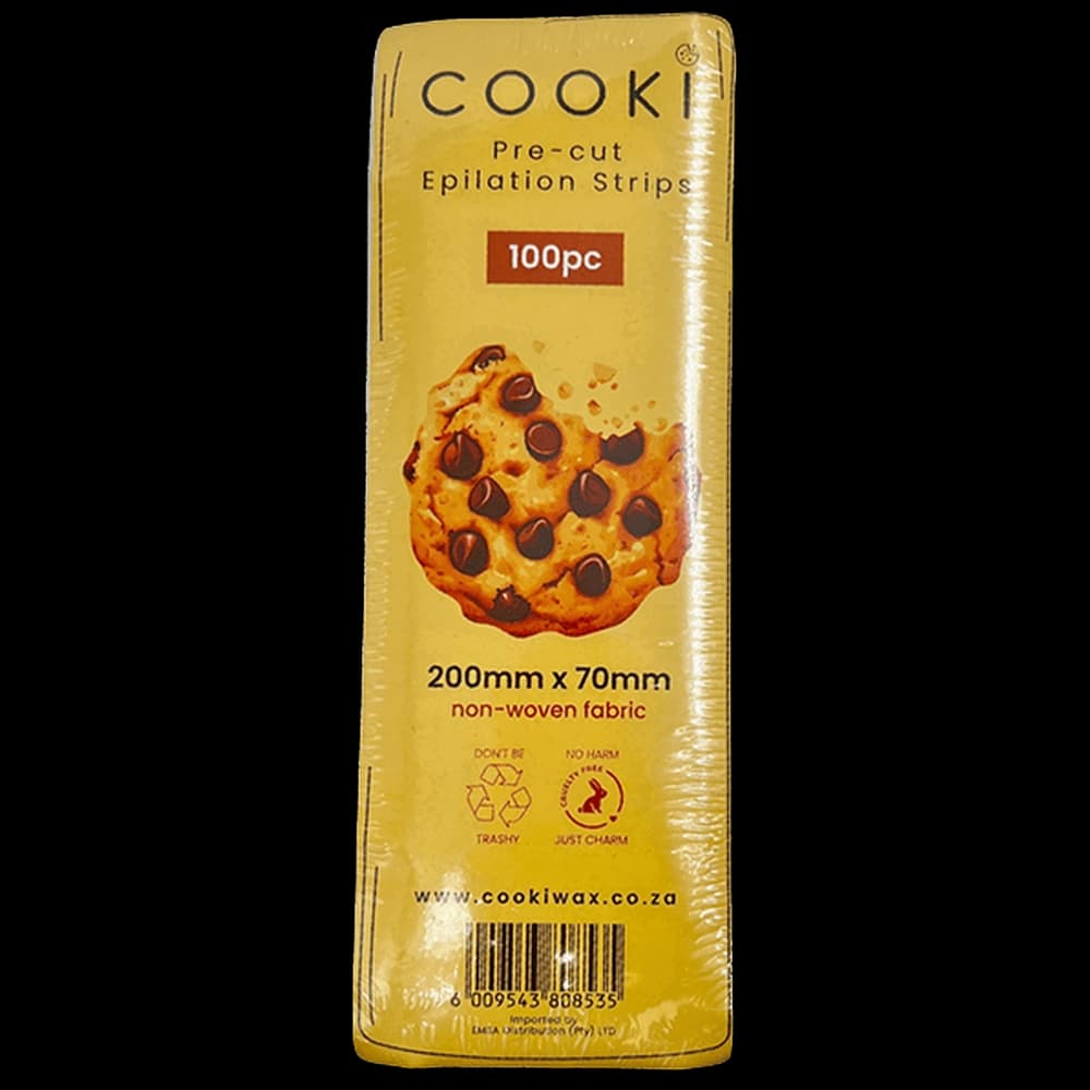 COOKI Pre-cut Epilation Body Strips 100pc, 80gsm
