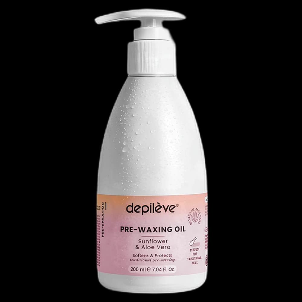 Depileve Pre Wax Oil 200ml-Sunflower & Aloe Vera for Hot Wax