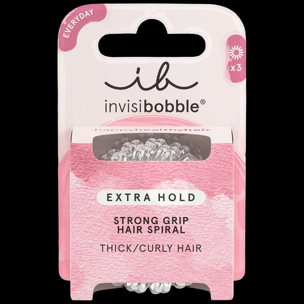 ***invisibobble - Original - Extra Hold Crystal Clear 3pc