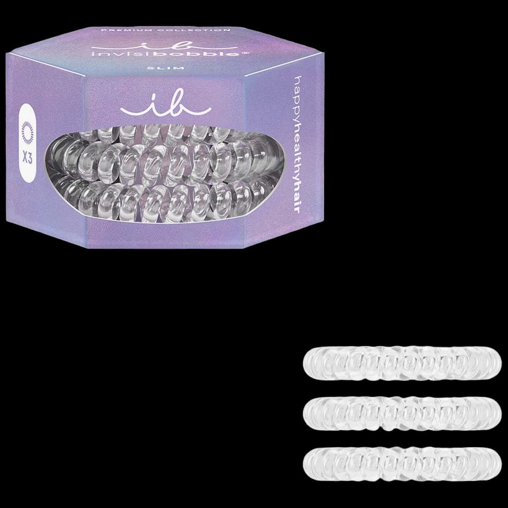 invisibobble - Slim Premium - Crystal Clear 3pc
