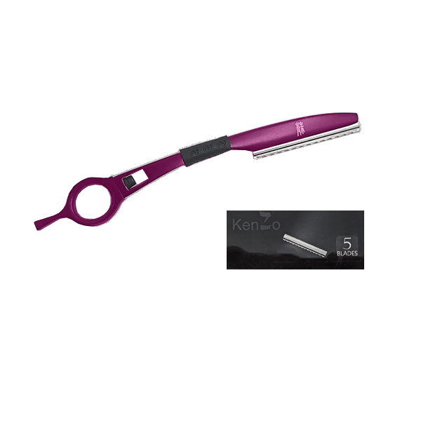 KenZo Straight Razor with 5 Blades - PINK
